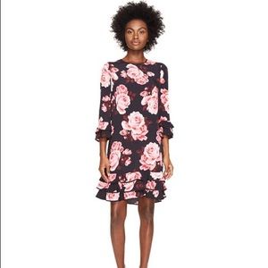 Kate Spade Rose Dress with Ruffles